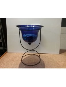 VASE BLEU SUR PIED