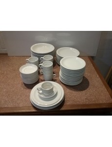 SERVICE PORCELAINE BLANC 