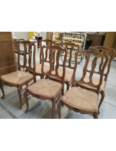 LOT DE 6 CHAISES DE STYLE