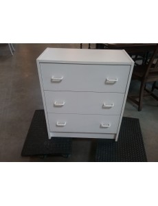 COMMODE BLANCHE 3 TIROIRS
