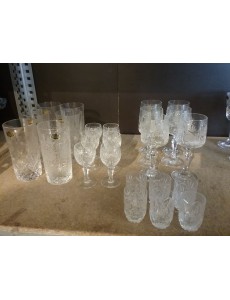ENSEMBLE VERRES CRISTAL