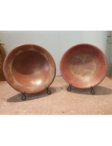 ASSIETTE DECO TERRE CUITE