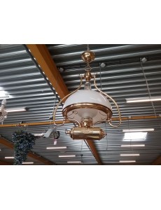 SUSPENSION BLANCHE VERRE ET...