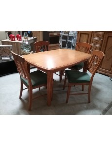 TABLE CHÊNE+4 CHAISES 