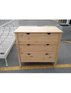 COMMODE 3 TIROIRS PIN 