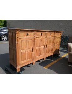 BAHUT CHÊNE 4 PORTES 4 TIROIRS