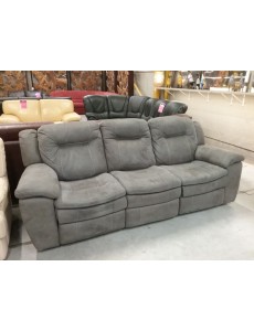 CANAPE 3 PLACES TISSU GRIS...