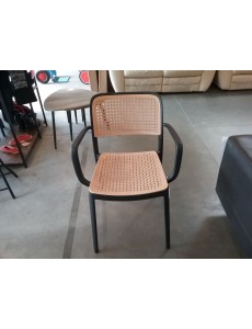 CHAISE EMPILABLE "MILAN" NOIRE