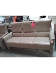 SALON CUIR TAUPE 3+2...