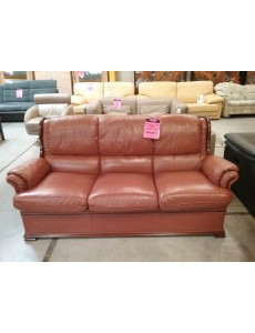 SALON 3+1 CUIR BRUN 