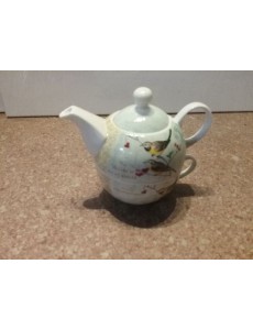 SOLITAIRE PORCELAINE OISEAU